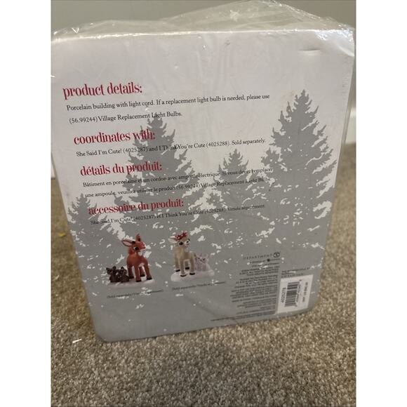 Dept. 56 North Pole Series Reindeer Stables Rudolph - Picture 3 of 6